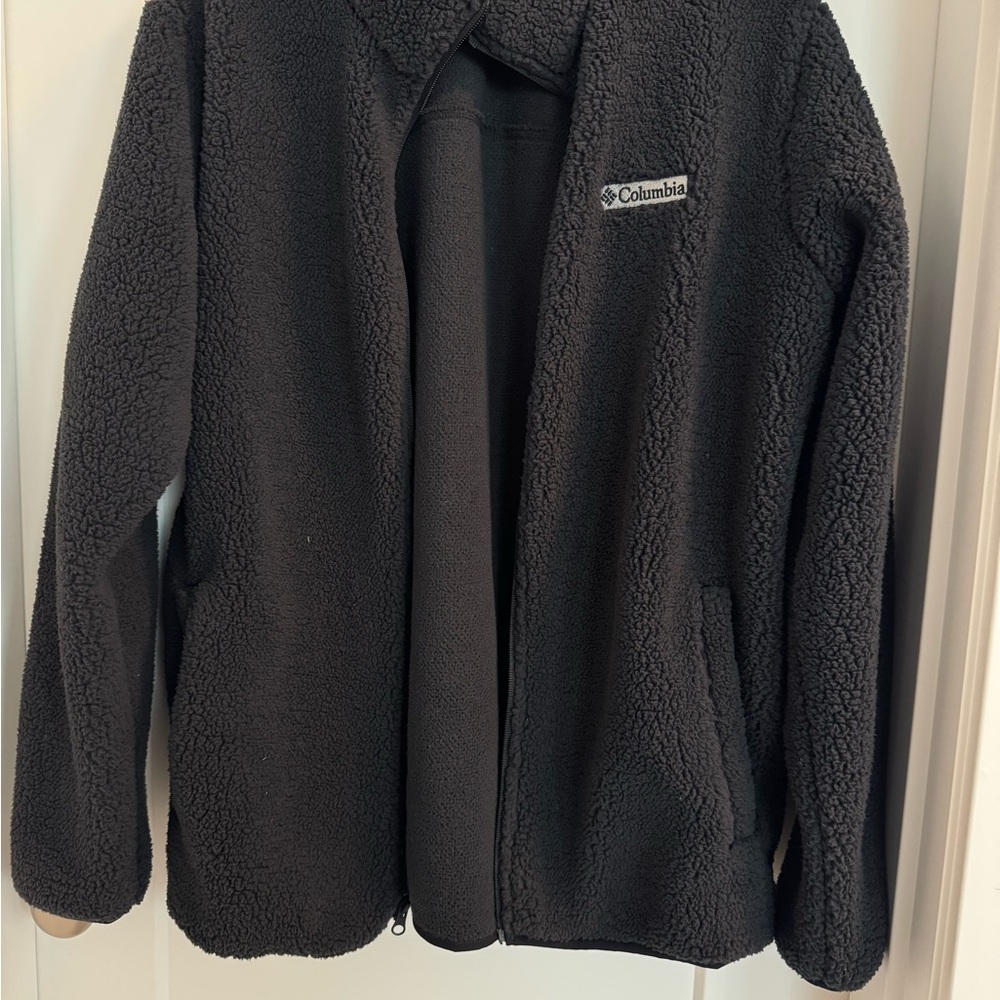 Columbia Charcoal back Sherpa Jacket men’s great condition size medium
